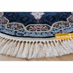 فرش بیضی سرمه ای طرح هالیدی9