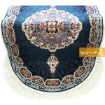 فرش بیضی سرمه ای طرح هالیدی6