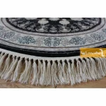 فرش بیضی سرمه ای طرح اصفهان9