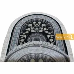 فرش بیضی سرمه ای طرح اصفهان6