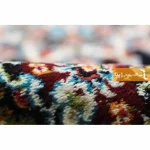 فرش بیضی سرمه ای طرح نیلا10