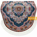 فرش بیضی سرمه ای طرح ناردون15