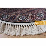 فرش بیضی سرمه ای طرح ریزماهی7