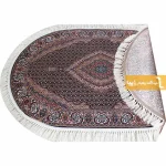 فرش بیضی سرمه ای طرح ریزماهی9