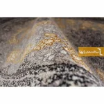 فرش بیضی نقره ای طرح شاهکار5