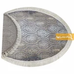 فرش بیضی طوسی طرح درباری10