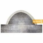 فرش بیضی طوسی طرح مراکش12