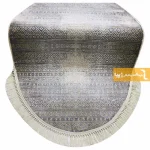 فرش بیضی طوسی طرح مراکش9