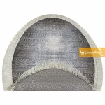 فرش بیضی طوسی طرح مراکش14