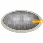 فرش بیضی طوسی طرح مراکش13