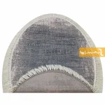 فرش بیضی طوسی طرح پاسکال11