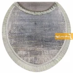 فرش بیضی طوسی طرح پاسکال5