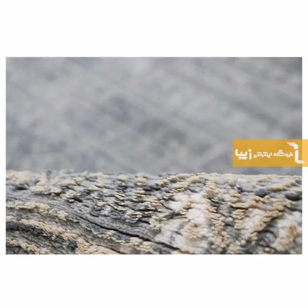 فرش بیضی طوسی طرح پاسکال4