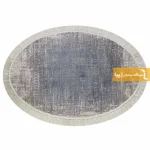 فرش بیضی طوسی طرح پاسکال2