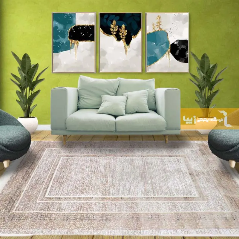 فرش نسکافه ای طرح کیان1