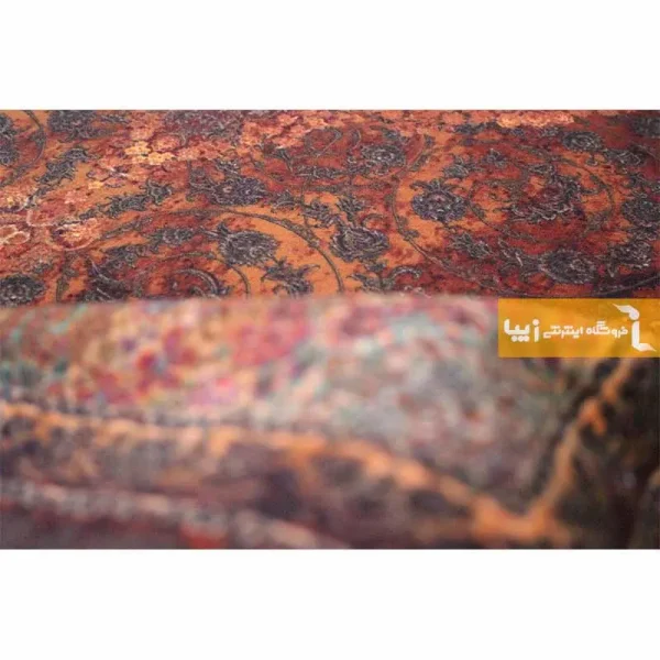 فرش قهوه ای طرح عقیق8