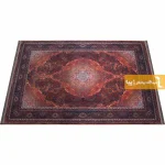 فرش قهوه ای طرح عقیق6