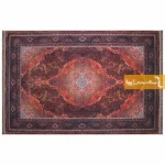 فرش قهوه ای طرح عقیق5