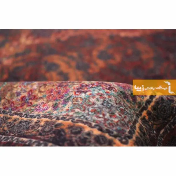 فرش قهوه ای طرح عقیق2