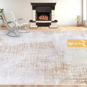 فرش کرم طرح هاله1