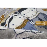 فرش کودک طوسی طرح دریا و دارا8