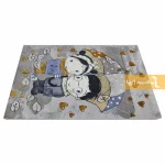 فرش کودک طوسی طرح دریا و دارا2