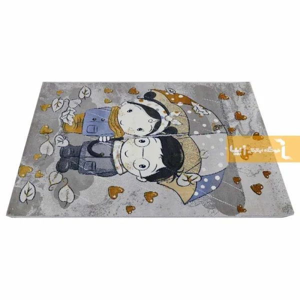 فرش کودک طوسی طرح دریا و دارا2