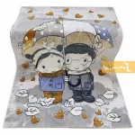 فرش کودک طوسی طرح دریا و دارا10