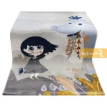 فرش کودک طوسی طرح دایناسور3