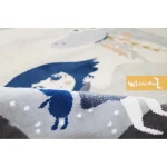 فرش کودک طوسی طرح دایناسور6