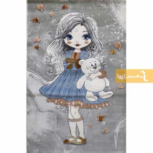 فرش کودک طوسی طرح فرناز8