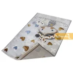 فرش کودک طوسی طرح گربه6