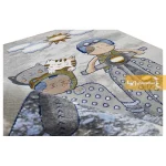 فرش کودک طوسی طرح دایناسور3