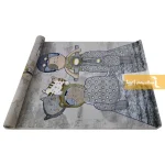 فرش کودک طوسی طرح دایناسور7