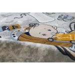 فرش کودک طوسی طرح نی نی5