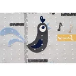 فرش کودک طوسی طرح پرنده3