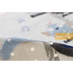 فرش کودک طوسی طرح پرنده5