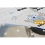 فرش کودک طوسی طرح پرنده2