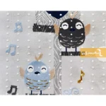 فرش کودک طوسی طرح پرنده7