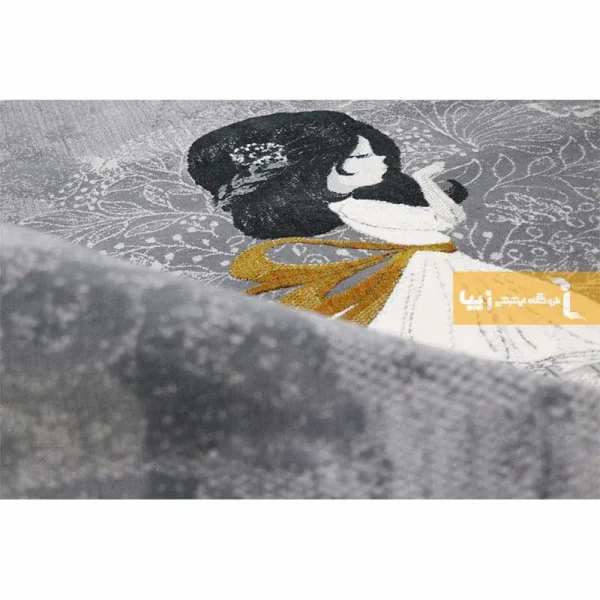 فرش کودک طوسی طرح پری مهربان10