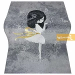 فرش کودک طوسی طرح پری مهربان8