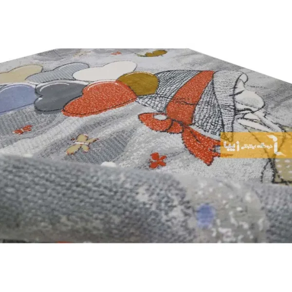 فرش کودک طوسی طرح پرواز6
