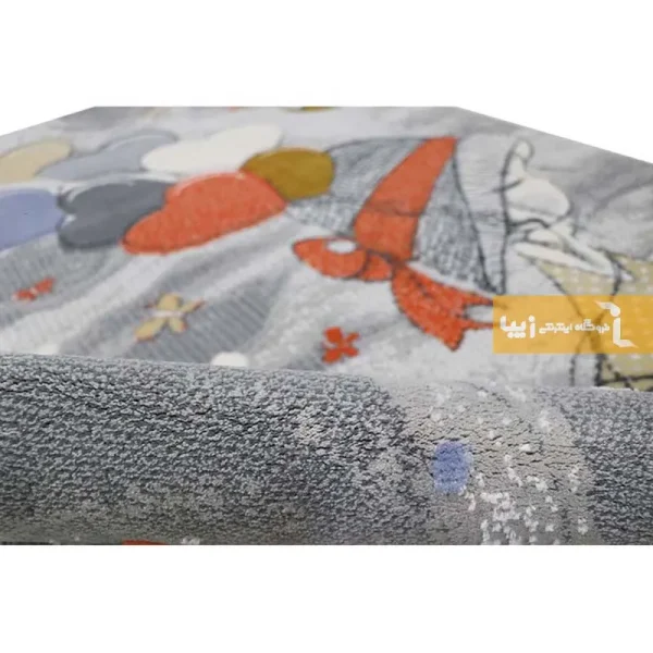 فرش کودک طوسی طرح پرواز5