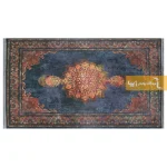 فرش سرمه ای طرح آزوریت3