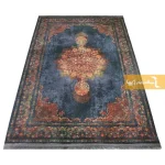 فرش سرمه ای طرح آزوریت6