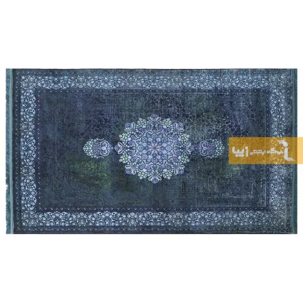 فرش آبی طرح برلیان8