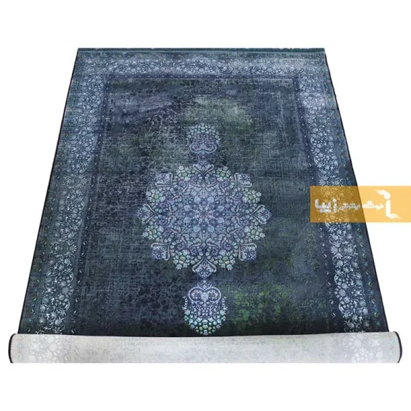 فرش آبی طرح برلیان6