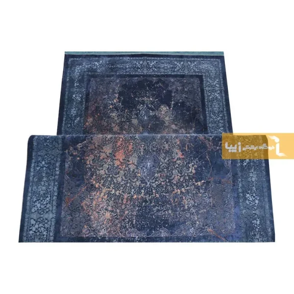 فرش سرمه ای طرح کیانیت5