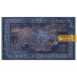 فرش سرمه ای طرح کیانیت3