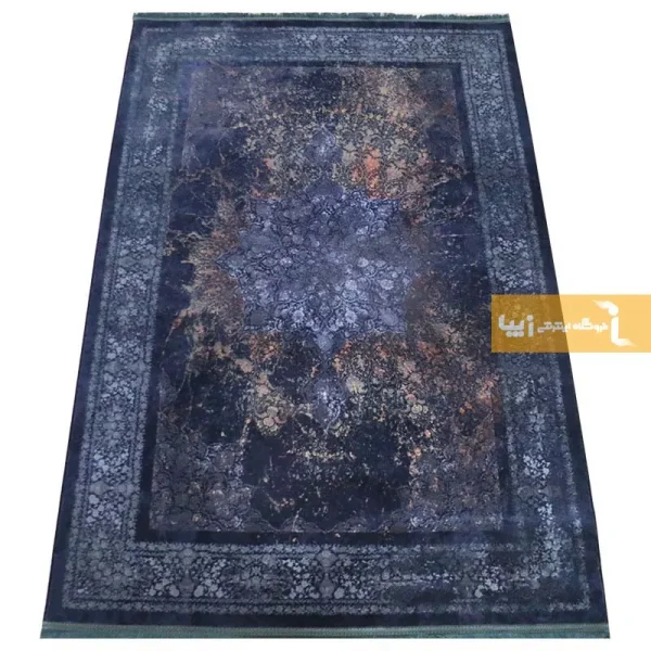 فرش سرمه ای طرح کیانیت12